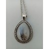 Pendentif goutte nature