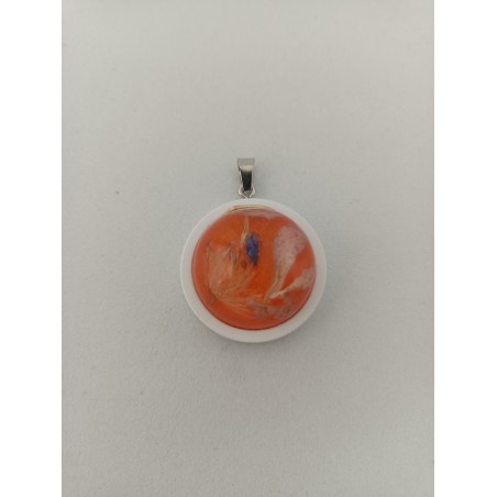 Pendentif rond bois