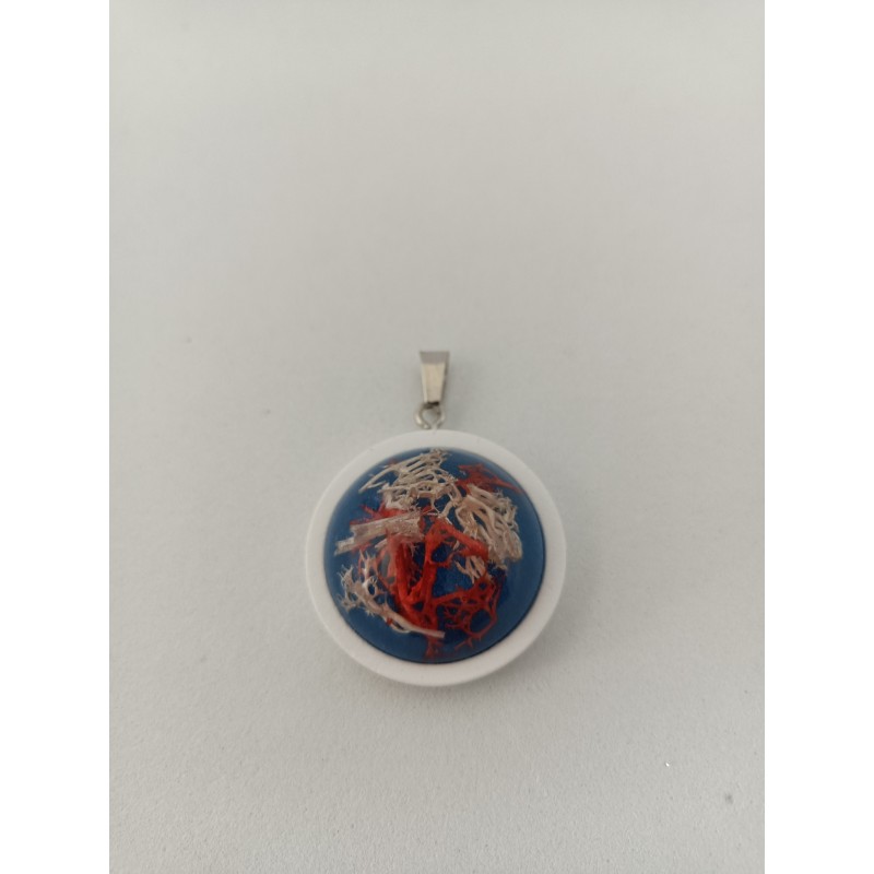 Pendentif rond bois