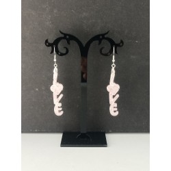 Boucles d'oreilles " Love"