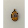 Pendentif ovale cabochon ( moyen)