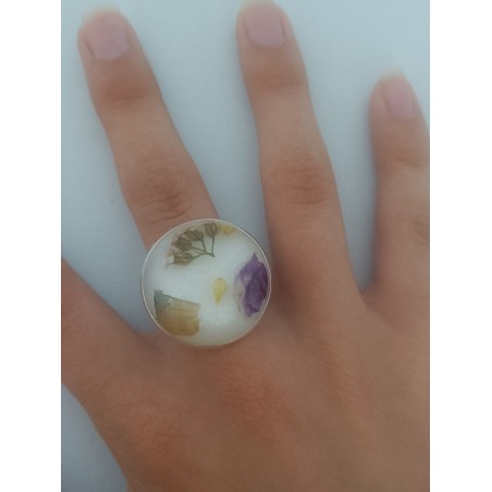 Bague ronde cabochon ( 3 cm)