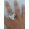 Bague ronde cabochon ( 3 cm)